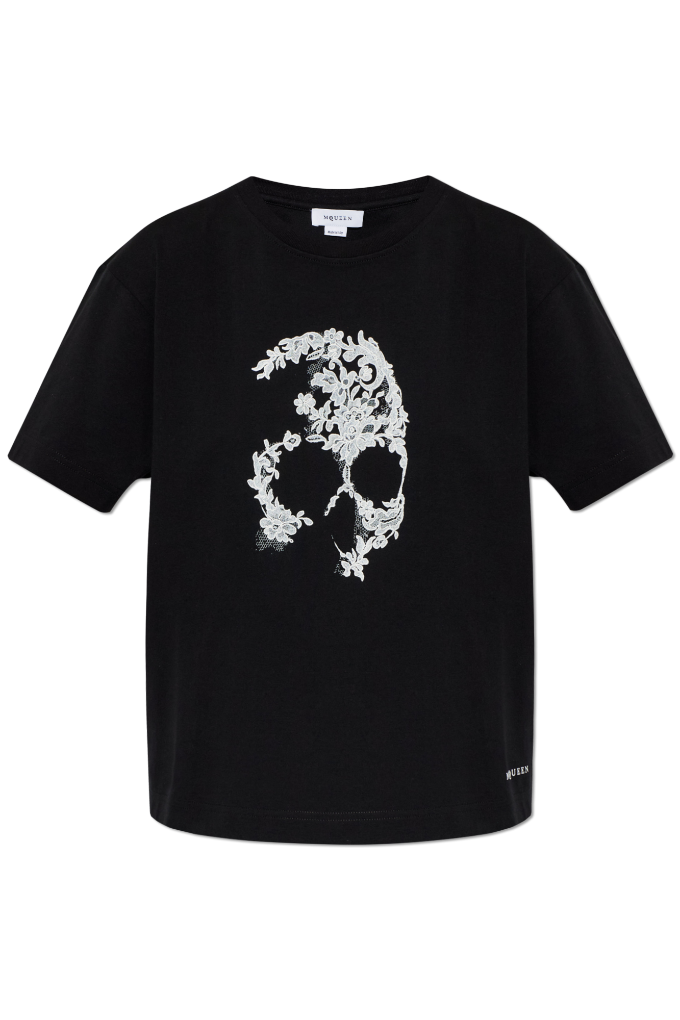 ALEXANDER MCQUEEN カットソー　半袖 Alexander McQueen T-shirt with a distinctive skull motif | Women's